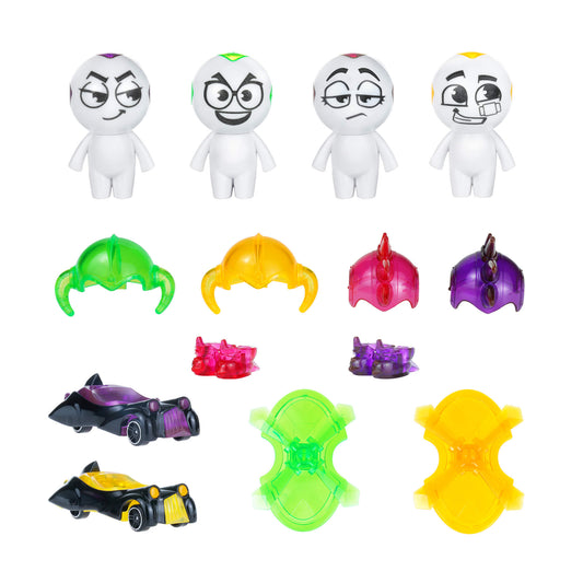 All pieces included in the Erggs Character Pack